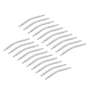 24mm Curved Spring Bar Pins 1.5mm Dia Stainless Steel Watch Band Link Pin 20pcs
