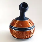 Vintage-Design Vase Decorative African-Inspired Signed by B. E. Lasekan