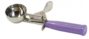 Ice Cream Disher, Size 20, Purple PP Hdl, Allergen Free (12 Each)