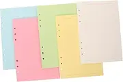 Gadpiparty 100 Sheets A5 Loose Leaf Paper College Ruled 6 Hole Punched Refillable Planner Binder Supplies Wide Ruled Paper