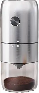 Portable Electric Burr Coffee Grinder, Small Electric Rechargeable Mini Coffee Grinder with Multiple Grinding Settings