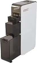 Bathroom Storage Cabinet, Ample Storage Space, Modern Design, with Rolling Wheels, Efficient Space Utilization, Narrow Slim Cabinet, Large Bearing Capacity, Floor Slim (3 Tier)