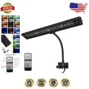 16W Adjustable Aquarium LED Light with Remote - Full Spectrum Color Changing