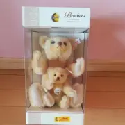 Plush Toy Steiff Brothers Set 2005 Teddy Bear with Box