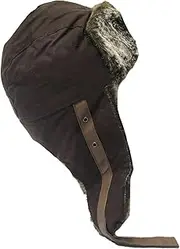 [Beyond Happy] Faux Fur Lined Winter Trapper Hat - Unisex, One Size Fits All, Super Warm & Windproof, Ideal for Outdoor Cold Weather Wax Look Hat, Multicolor, One size