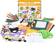 Kid Made Modern Halloween Craft Kit for Kids Ages 6+ - 200+ Pieces