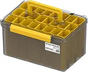 Lure Box - Tackle Storage Organizer, Waterproof Fishing Case | Large Capacity Jig Holder, Squid Bait Equipment Keeper, Multi-Grid Container for Fishermen
