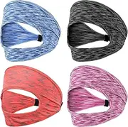 WY LIGHTING LEVEL 4 Pcs VR Eye Mask Adjustable VR Sweat Band Breathable Eye Face Cover Comfortable VR Eye Mask Cover Face Dry Cool Sweat Mask Eye Face Pad for Any Head Size Most VR Devices