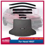 Injection 6PCS Weather Shields + 3D TPE Cargo Mat for Haval H6GT B03 Series 2022+ Weathershields Window Visors Boot Mat Boot Liner