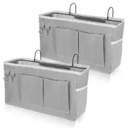 2 Pcs Bedside Caddy Storage Organizer/Bedside Storage Bag - Hanging Bag Holder