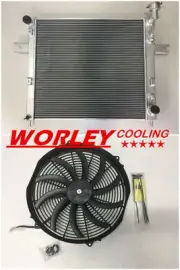 QLD-Aluminum radiator for JEEP GRAND CHEROKEE WJ/WG 4.7L V8 1999-2005 + FAN new