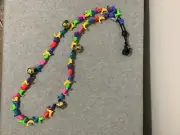Rhythm Beads Adj. Pony Size #378 - Colorful Sealife Plastic Beads & Gold Bells