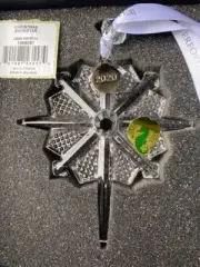 Waterford 2020 Christmas Snowstar Crystal ORNAMENT 4'' NEW IN THE BOX (s)