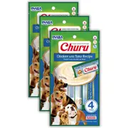12x Inaba Pet Dog Churu Snack/Treats Puree Paste Tubes Chicken w/ Tuna 56g