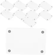 Zerodeko Mini Photo Frame 12pcs Acrylic Refrigerator Magnets for Double-sided Display