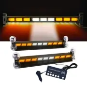 LED Warning Strobe Light 12-24V 162LED Flashing Light For Car Truck SUV Forklift