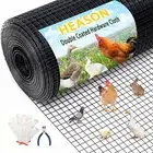 36'' x 50' 1/2 inch Hardware Cloth 19 Gauge Black PVC Coated Wire Fencing Gal...