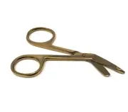1 NEW EMT BANDAGE SCISSORS 3.5" Gold Stainless Steel CE