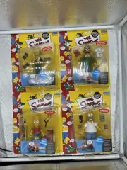 RARE 2000 1ST SERIES! Set Of 4 : BART SIMPSON, HOMER, NED FLANDERS, MONTGOMERY.