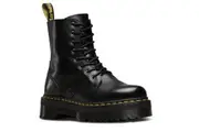 Dr. Martens Womens Jadon 8" Leather Boots Shoes Platform Style - Black