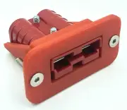 T RED 50 Amp Anderson Plug flush Mount Cover Bracket SB50 countersunk bolt holes
