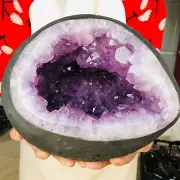 10810g Natural Amethyst geode quartz cluster crystal specimen Healing T57