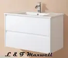 Bathroom Wall Hung Vanity with Ceramic Basin and Soft Closing Drawer 750mm