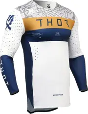 Thor Sportmode Bravo, jersey , color: Dark Blue/White/Gold , size: XXL