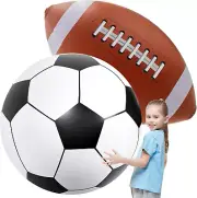 2 Pcs Giant Inflatable Sports Balls Large Inflatable Beach Ball Inflatable Ball