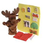 "If You Give a Moose a Muffin" 13 pc. Puppet & Props Set for Ages 3 Years and...