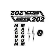 SuperSport - Magnum BMX 202 Black decal set - old school bmx
