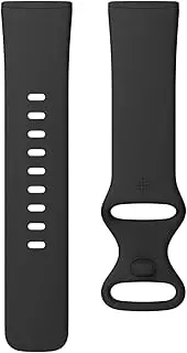 [Fitbit] Sense/Versa 3 Health and Fitness Watch Infinity Accessory Band, Black, Large
