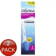 2 x Clearblue Plus Pregnancy Test 1Pk