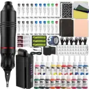 Tattoo Machine Kit Rotary Machine Pen Set Needles for Tattoo Beginner Supplies
