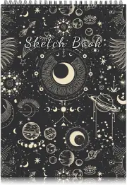 Sketchbook Top Spiral Bound Sketch Pad, 9 X 12 Inch,100Gsm Thick Paper,50 Sheets