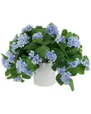 Creative Displays Outdoor UV Hydrangeas Arranged in Fiberstone Pot