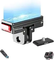 Magnetic Base for Insta.360 X5/ Ace Series Action Camera Accessory, with 1/4 Thread Interface, Magnetic Quick Release Adapter Tripod Mount for Vlogging & Travel (Adapter+1/4Bracket)