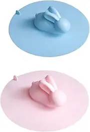 Sink Strainer Silicone Sink Cover Bathtub Stopper Odor Rabbit Design Kitchen Bathroom
