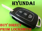 3B HYUNDAI FLIP KEY REMOTE REPLACMENT BLANK SHELL CENTRAL LOCKING