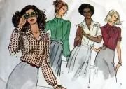 * 7008 Vintage Vogue Blouse Pattern sz 14 UNCUT