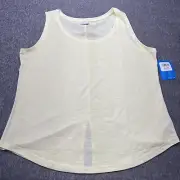 New Columbia Omni-Wick Size XXL Cades Cape Tank Top Women Yellow Back Slit