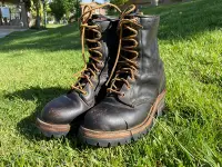 在飛比找Yahoo!奇摩拍賣優惠-美國 美產 復古 northwest 皮靴 登山靴 伐木工人