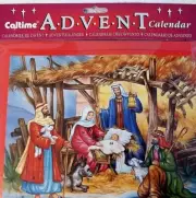 Advent Calendar Manger Baby Jesus 3 Wise Men 9"x 8" Made in England