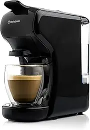 Westinghouse 3-in-1 Capsule Coffee Machine - Coffee Capsule Machine for Nespresso, Dolce Gusto and Ground Coffee, Energy-Saving Quick Brew System, Drip Tray & 0.7 L Water Tank, Black