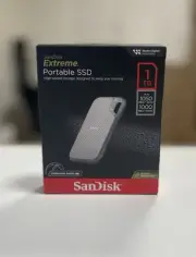 SanDisk Extreme Portable SSD 1TB Hard Drive SDSSDE51-1T00-AW25 Gray NEW BOXDAM