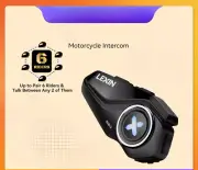 Motorcycle Intercom Helmet Bluetooth Headsets Handsfree Communicator Up FM Radio