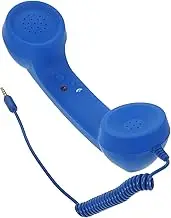 HOODANCOS Retro Telephone Handset Radiation Reducing Headset with Comfortable Grip for Conversations Volume Control Vintage Design Compatible with Smartphones and Computers