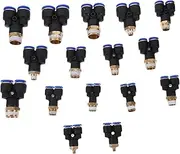CLISPEED 16Pcs Quick Connector Assorted Hose Fittings for Air Compressors Easy Installation Material Compatible with Air Tools Pressure Washers