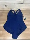 CALIA Carrie Underwood Bathingsuit Size 16 Navy Sculpt One Piece Cross-back