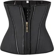 [AYTDNEHGK] Waist Trainer Double Compression Shaper Tummy Control Slimming Sheath Flat Belly 13 Steel Bones Belt